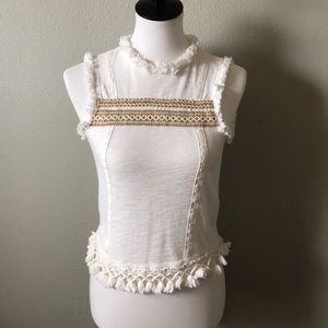 Fringe top by Topshop